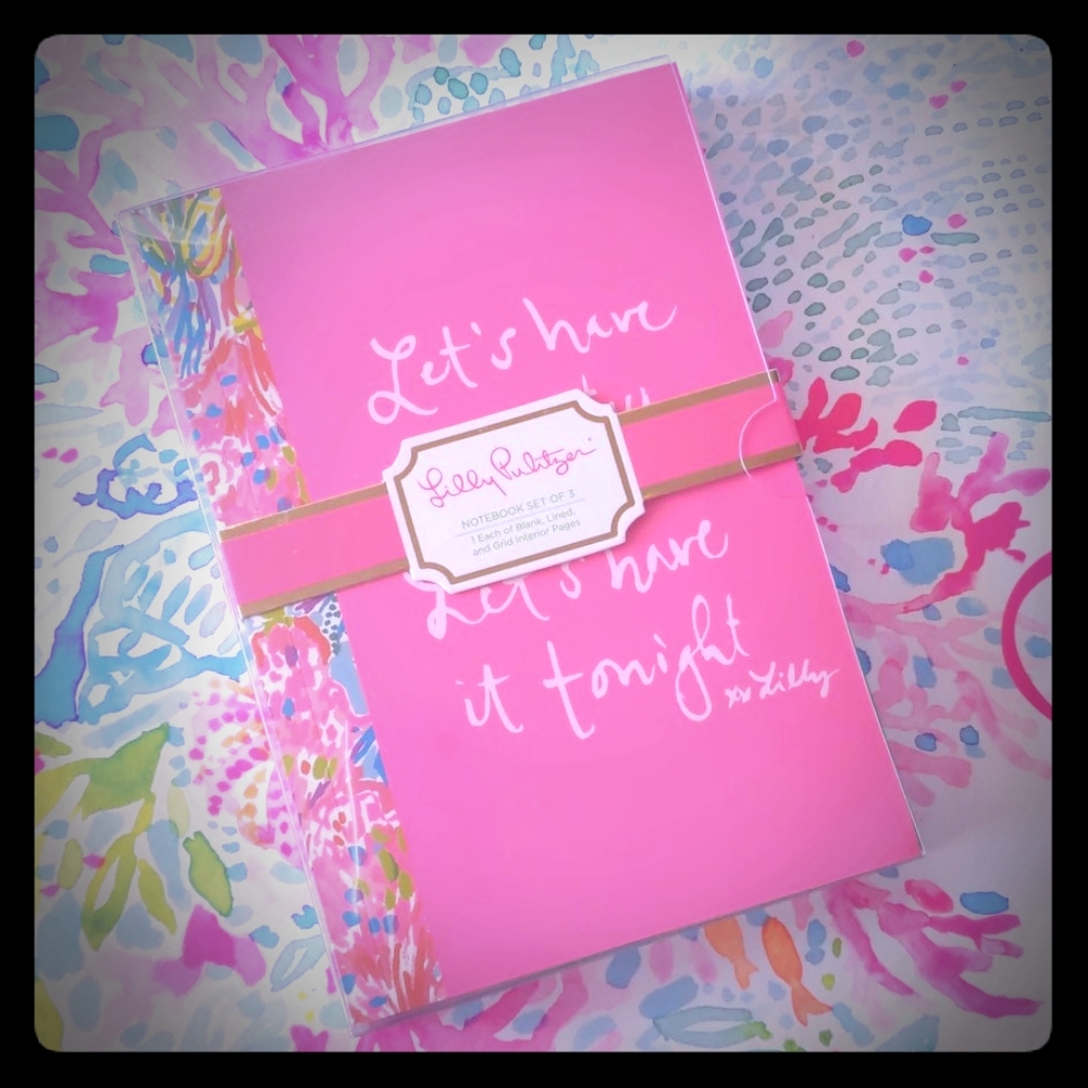 Lilly Pulitzer Notebook set of 3